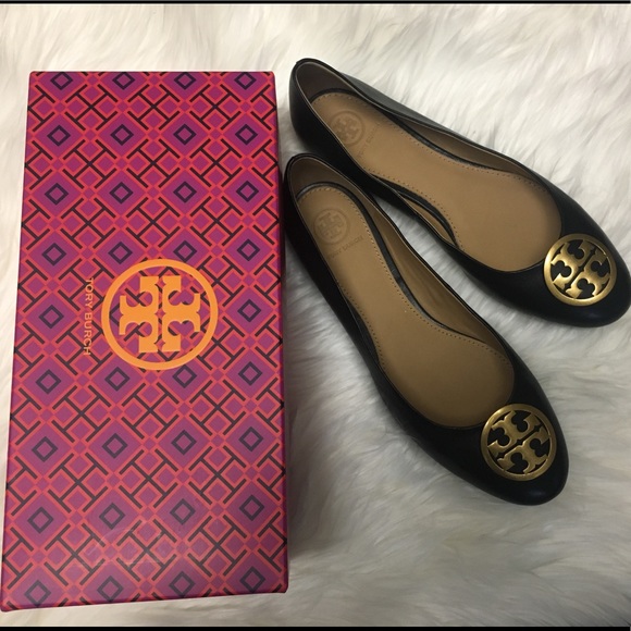 Tory Burch Shoes - TORY BURCH Benton Ballet Flat Nappa Leather Black